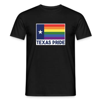 Texas Flagge Regenbogen Design für stolze LGBT+ - Männer T-Shirt - Schwarz - Vorne - AI Model Male 178 light (178cm)