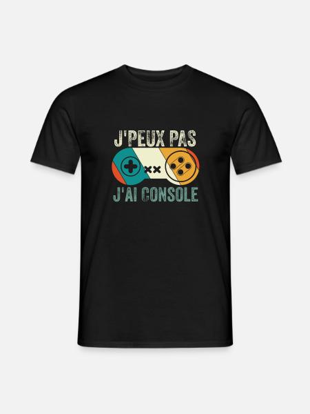 J'Peux Pas J'Ai Console - T-shirt homme - noir