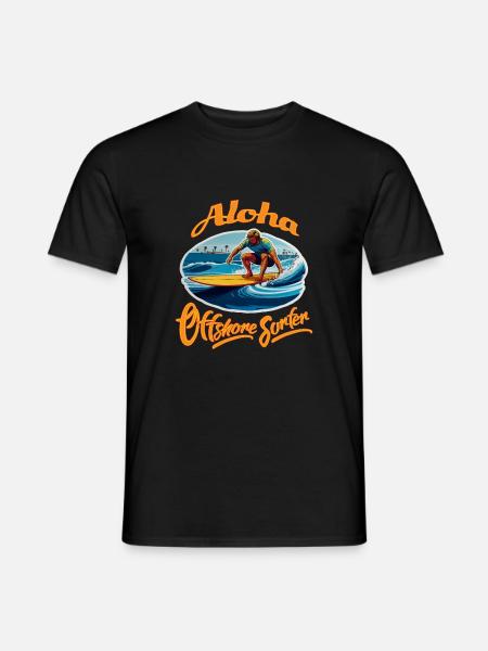Aloha Offshore Surfer - Men's T-Shirt - black