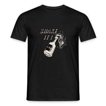 Schütteln Sie das Getränk ! - Männer T-Shirt - Schwarz - Vorne - AI Model Male 178 light (178cm)