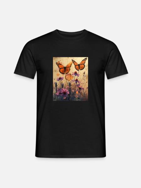 Butterflies - Men's T-Shirt - black