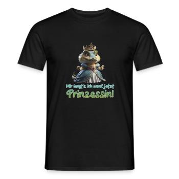 Kroko Prinzessin 01 - Männer T-Shirt - Schwarz - Vorne - AI Model Male 178 light (178cm)