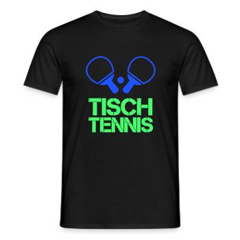 Ping-pong - T-shirt homme - noir - Devant - AI Model Male 178 light (178cm)