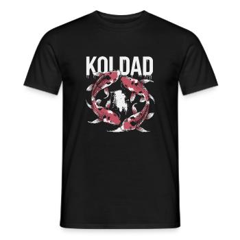 Message humoristique pour les amateurs de carpes koï - T-shirt homme - noir - Devant - AI Model Male 178 light (178cm)