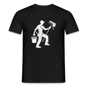 Painters and varnishers - Men's T-Shirt - black - Front - AI Model Male 178 light (178cm)