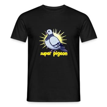 Super-Taube - Männer T-Shirt - Schwarz - Vorne - AI Model Male 178 light (178cm)