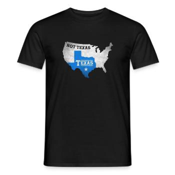 Großes Texas-Design für stolze Texaner - Männer T-Shirt - Schwarz - Vorne - AI Model Male 178 light (178cm)