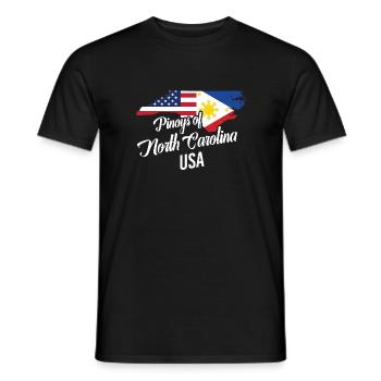 Filipinos von North Carolina Design für Fil-Ams - Männer T-Shirt - Schwarz - Vorne - AI Model Male 178 light (178cm)