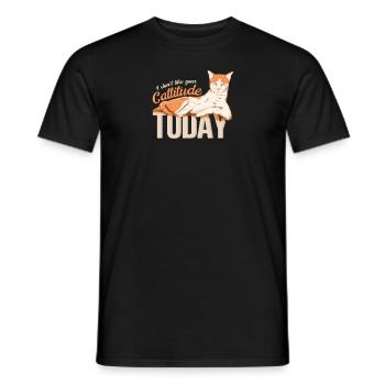 Katzen-Wortspiel für Tierliebhaber - Männer T-Shirt - Schwarz - Vorne - AI Model Male 178 light (178cm)