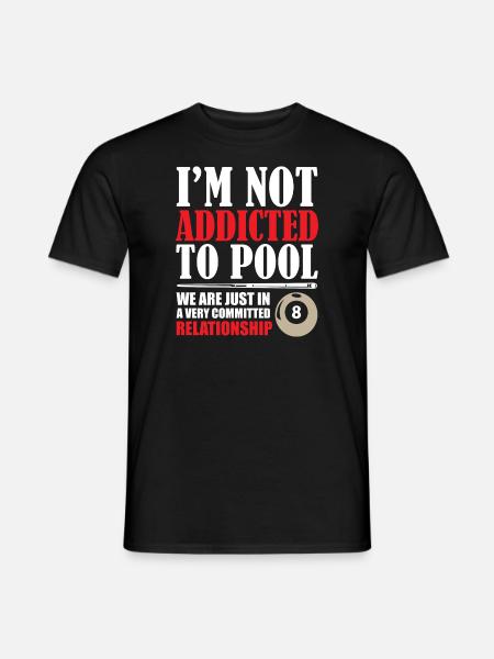 Billiard Addicted - Men's T-Shirt - black
