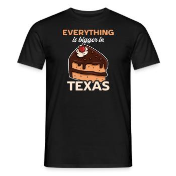 Un gâteau design texan pour les fiers Texans - T-shirt homme - noir - Devant - AI Model Male 178 light (178cm)