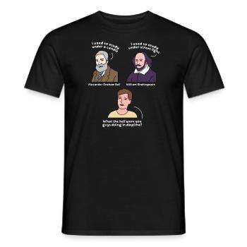 Design étudiant pour les jeunes fiers Pinoys - T-shirt homme - noir - Devant - AI Model Male 178 light (178cm)