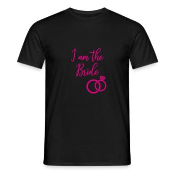 I Am The Bride I am the bride who dare - Men's T-Shirt - black - Front - AI Model Male 178 light (178cm)