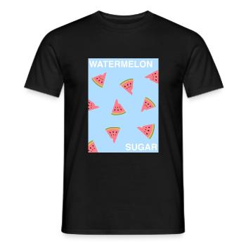 Sucre de pastèque - T-shirt homme - noir - Devant - AI Model Male 178 light (178cm)
