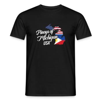 Filipinos of Michigan Design für stolze Fil-Ams - Männer T-Shirt - Schwarz - Vorne - AI Model Male 178 light (178cm)