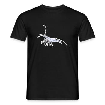 Ghost Shrimp Pet Design pour les fiers fans de crevettes - T-shirt homme - noir - Devant - AI Model Male 178 light (178cm)