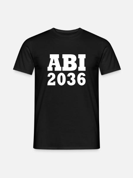 Abi 2036 - Männer T-Shirt - Schwarz