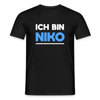 Niko Name Spruch für stolze Nikos - Männer T-Shirt - Schwarz - Vorne - AI Model Male 178 light (178cm)