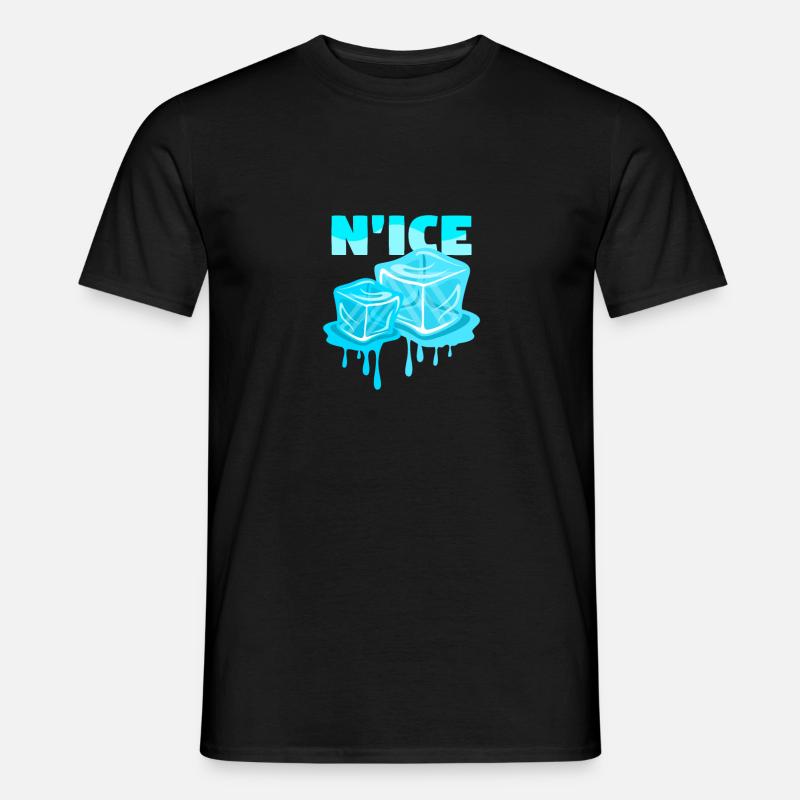 Eis - Männer T-Shirt - Schwarz