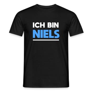 Niels Name Spruch für stolze Niels - Männer T-Shirt - Schwarz - Vorne - AI Model Male 178 light (178cm)