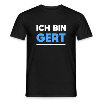 Gert Name Spruch für stolze Gerts - Männer T-Shirt - Schwarz - Vorne - AI Model Male 178 light (178cm)
