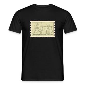 Essen Vergangenheit Design für stolze Texaner - Männer T-Shirt - Schwarz - Vorne - AI Model Male 178 light (178cm)