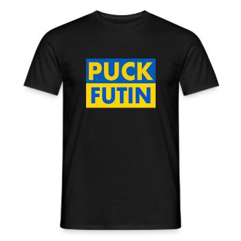 Puck futin - T-shirt homme - noir - Devant - AI Model Male 178 light (178cm)