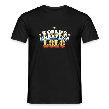 Größtes Lolo Filipino Design für stolze Pinoys - Männer T-Shirt - Schwarz - Vorne - AI Model Male 178 light (178cm)