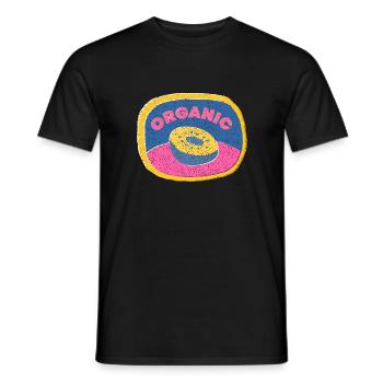 Kiwi Kiwifrucht Organisch Vegan - Männer T-Shirt - Schwarz - Vorne - AI Model Male 178 light (178cm)