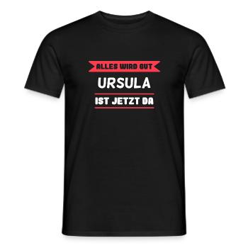 Ursula Name Design für stolze Ursulas - Männer T-Shirt - Schwarz - Vorne - AI Model Male 178 light (178cm)