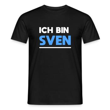 Sven Name Spruch für stolze Svens - Männer T-Shirt - Schwarz - Vorne - AI Model Male 178 light (178cm)