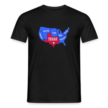 US-Bundesstaaten Texas Design für stolze Texaner - Männer T-Shirt - Schwarz - Vorne - AI Model Male 178 light (178cm)