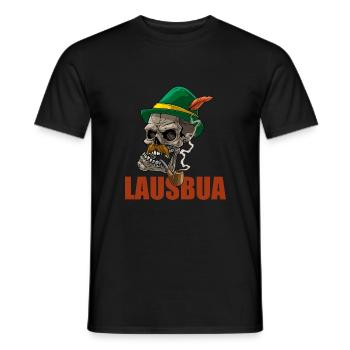 Lausbua Lederhosen - Männer T-Shirt - Schwarz - Vorne - AI Model Male 178 light (178cm)