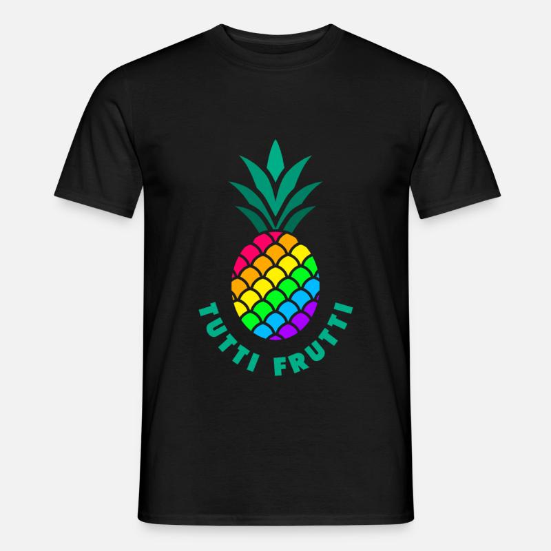 Pride / LGBTQ / Ananas / Tutti Frutti - Männer T-Shirt - Schwarz