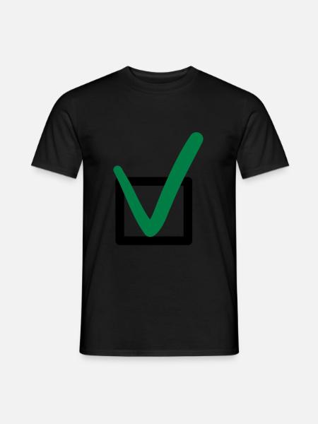 Häkchen Zeichen Symbole - Männer T-Shirt - Schwarz