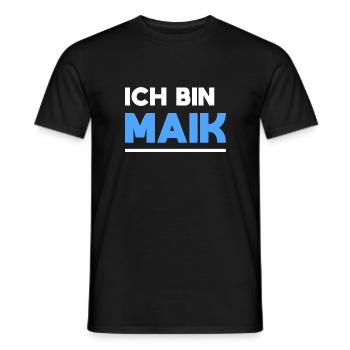Maik Name Spruch für stolze Maiks - Männer T-Shirt - Schwarz - Vorne - AI Model Male 178 light (178cm)