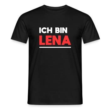 Lena Name Spruch für stolze Lenas - Männer T-Shirt - Schwarz - Vorne - AI Model Male 178 light (178cm)