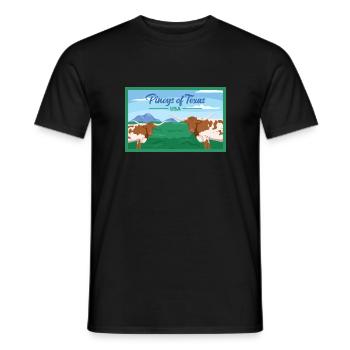 Texas Fil-Am Design for Proud Pinoys - Men's T-Shirt - black - Front - AI Model Male 178 light (178cm)