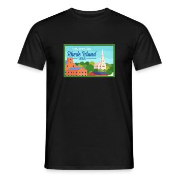 Rhode Island Fil-Am Design pour Proud Pinoys - T-shirt homme - noir - Devant - AI Model Male 178 light (178cm)