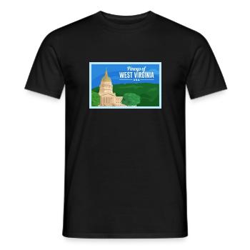 West Virginia Fil-Am Design für stolze Pinoys - Männer T-Shirt - Schwarz - Vorne - AI Model Male 178 light (178cm)