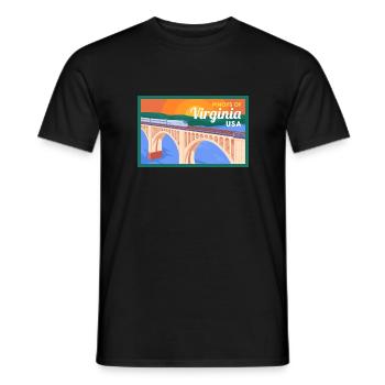 Virginia Fil-Am Design für stolze Pinoys - Männer T-Shirt - Schwarz - Vorne - AI Model Male 178 light (178cm)