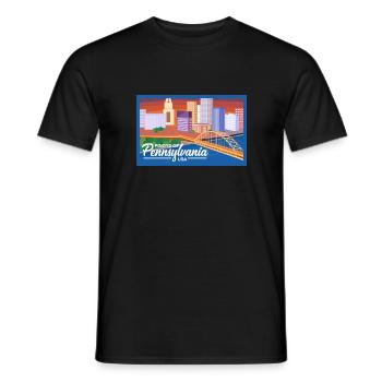 Pennsylvania Fil-Am Design pour les fiers Pinoys - T-shirt homme - noir - Devant - AI Model Male 178 light (178cm)