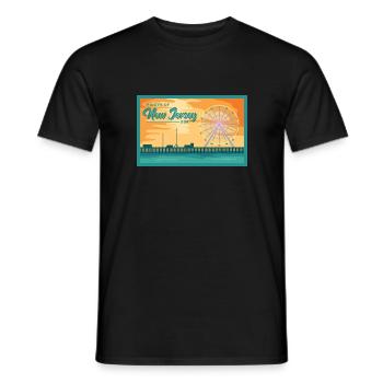 New Jersey Fil-Am Design for Proud Pinoys - Men's T-Shirt - black - Front - AI Model Male 178 light (178cm)
