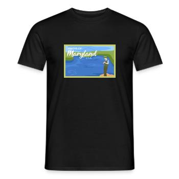 Maryland Fil-Am design pour les fiers Pinoys - T-shirt homme - noir - Devant - AI Model Male 178 light (178cm)