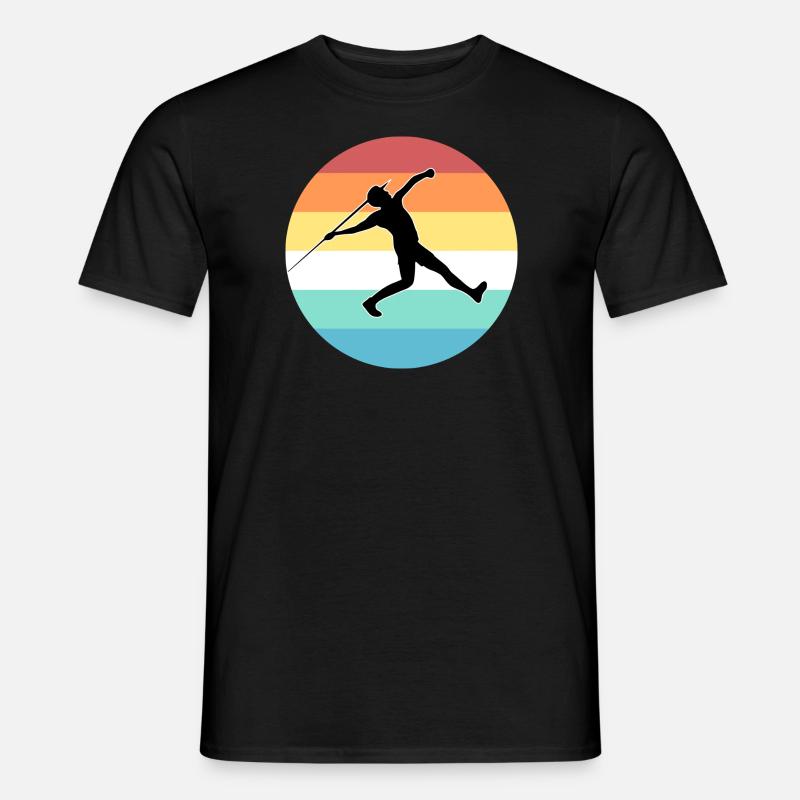 Speerwurf - Männer T-Shirt - Schwarz