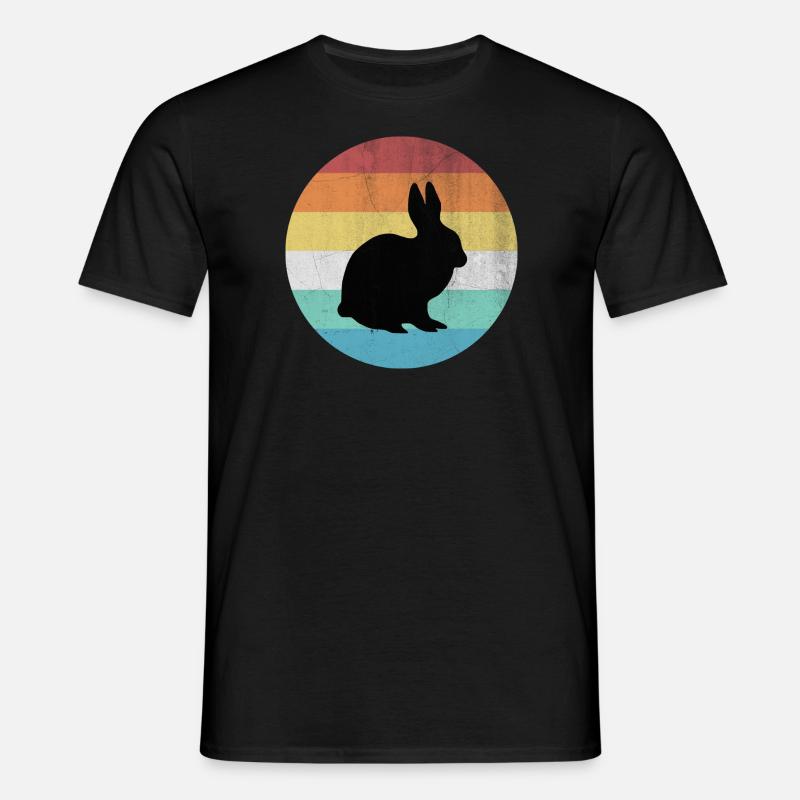 Hase - Männer T-Shirt - Schwarz
