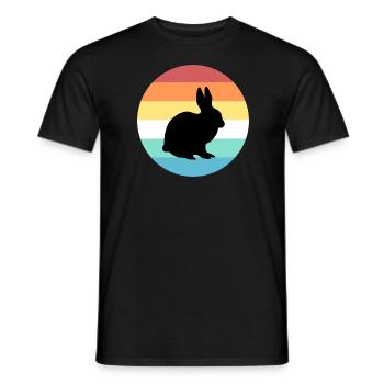 lièvre - T-shirt homme - noir - Devant - AI Model Male 178 light (178cm)