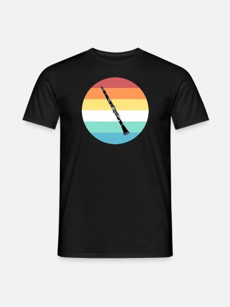 Klarinette - Männer T-Shirt - Schwarz