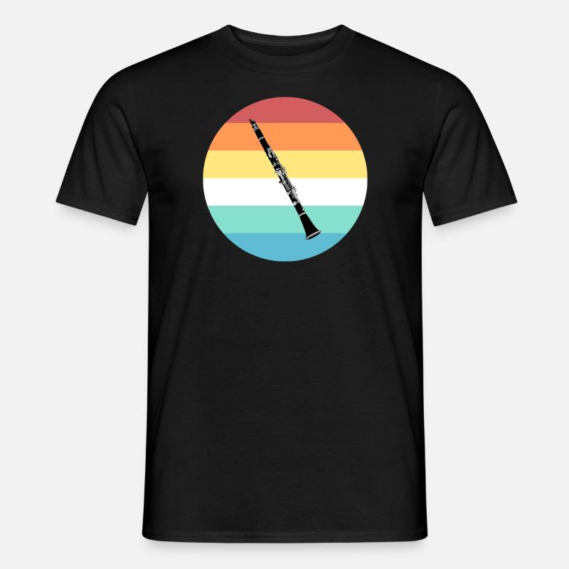 Klarinette - Männer T-Shirt - Schwarz