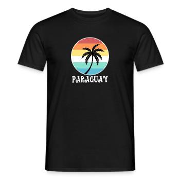 Paraguay - Männer T-Shirt - Schwarz - Vorne - AI Model Male 178 light (178cm)